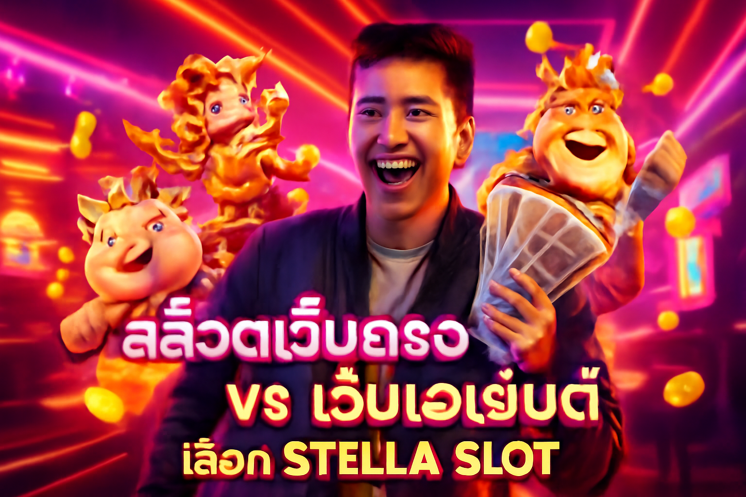 สล็อตเว็บตรง vs เว็บเอเย่นต์ – เลือก STELLA SLOT
